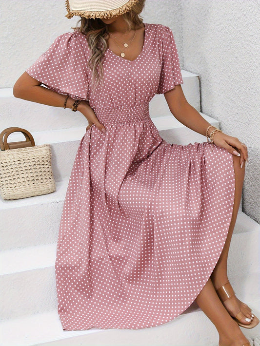 Jane - Midi Dress for Women (Polka Dot)