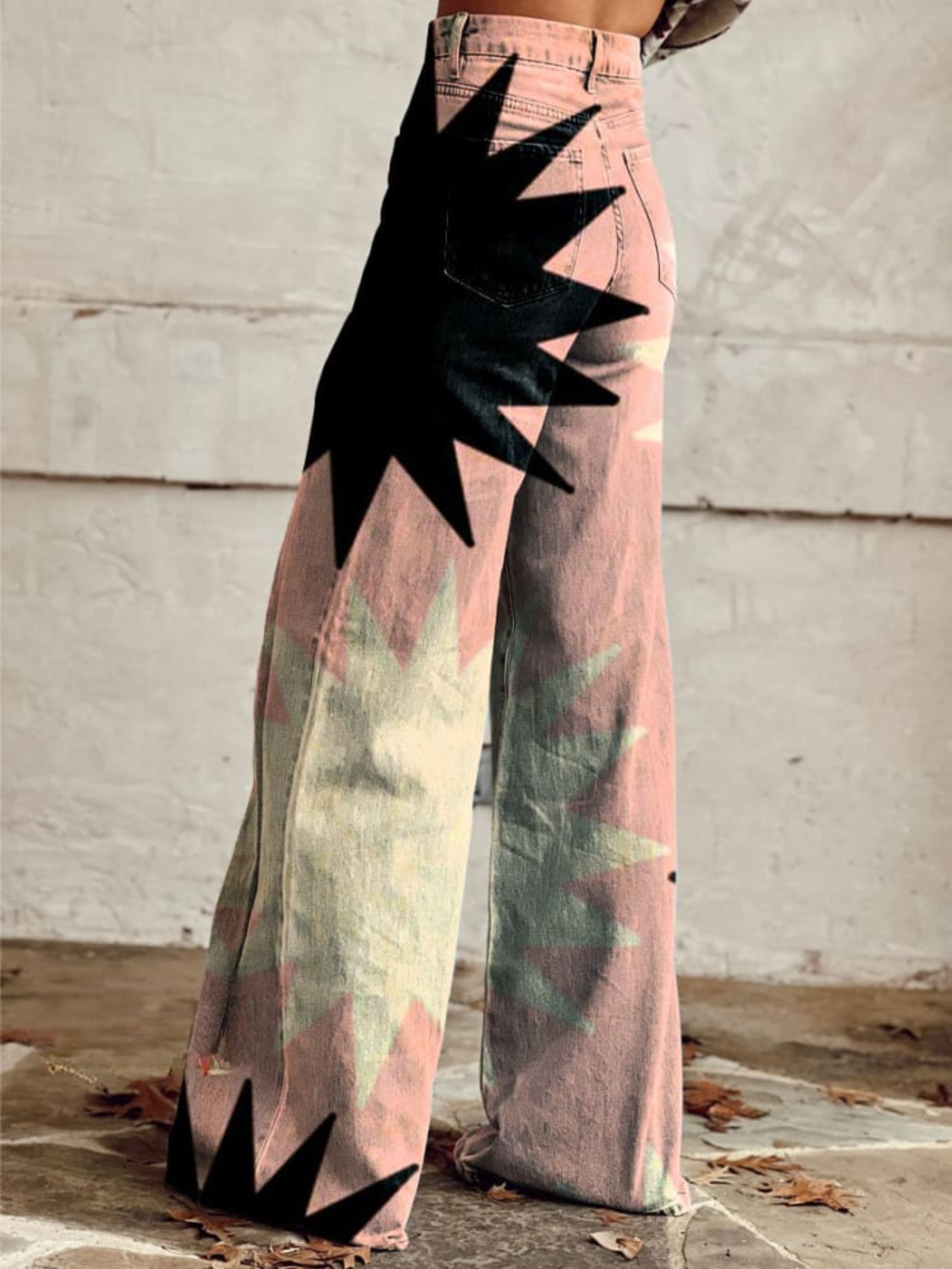 Geometric Wide Pants