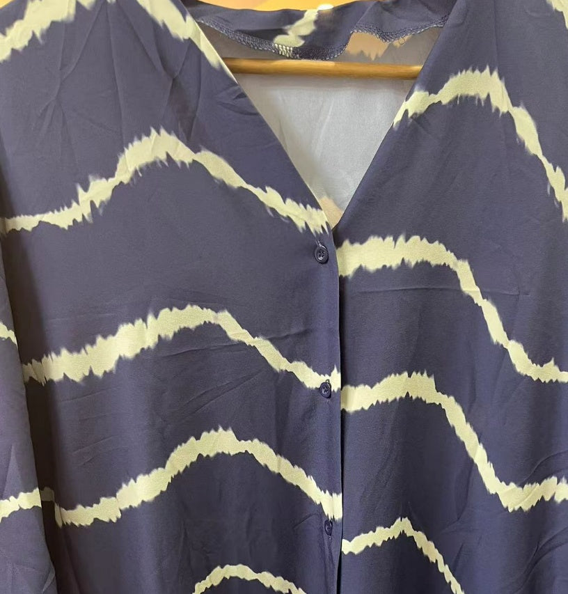 WW | Long Cardigan Dress In Retro Style