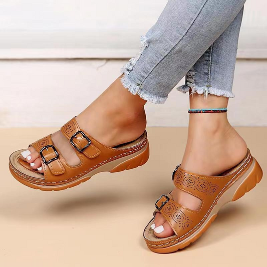 Lacey™ | Orthopedic Leather Sandals