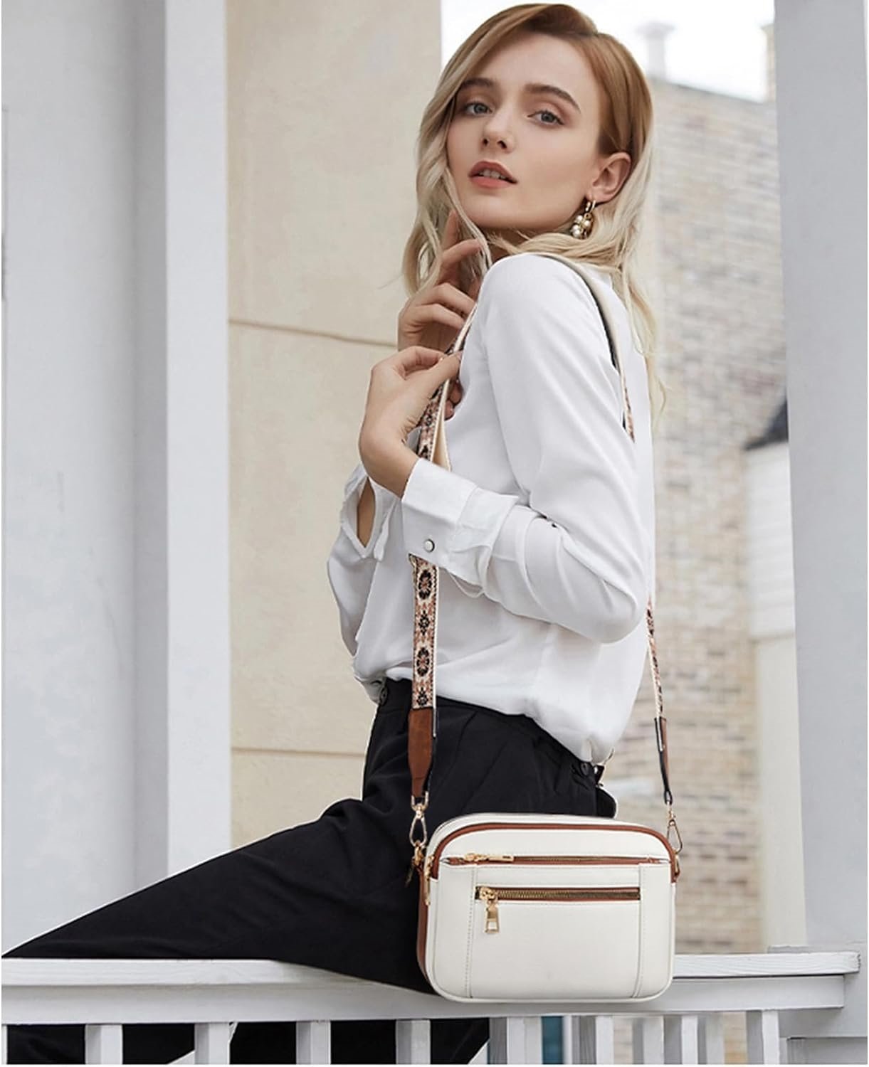 Camille ™ Refined Leather Shoulder Bag