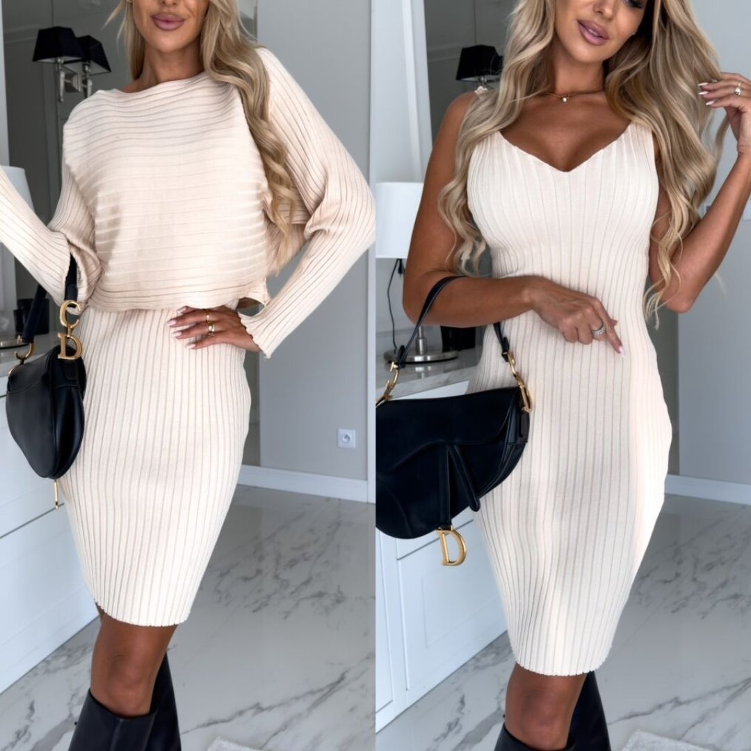 WW | Cozy Set - The ultimate sleeveless dress with matching sweater