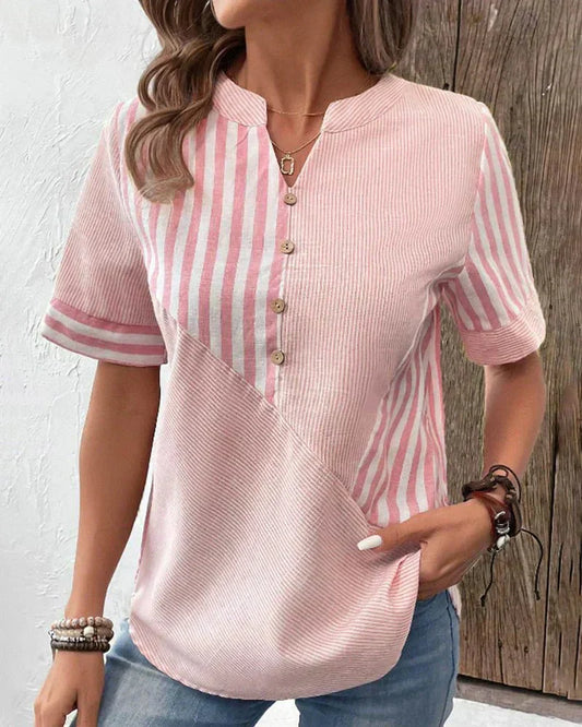 Monroe | Soft Striped Blouse