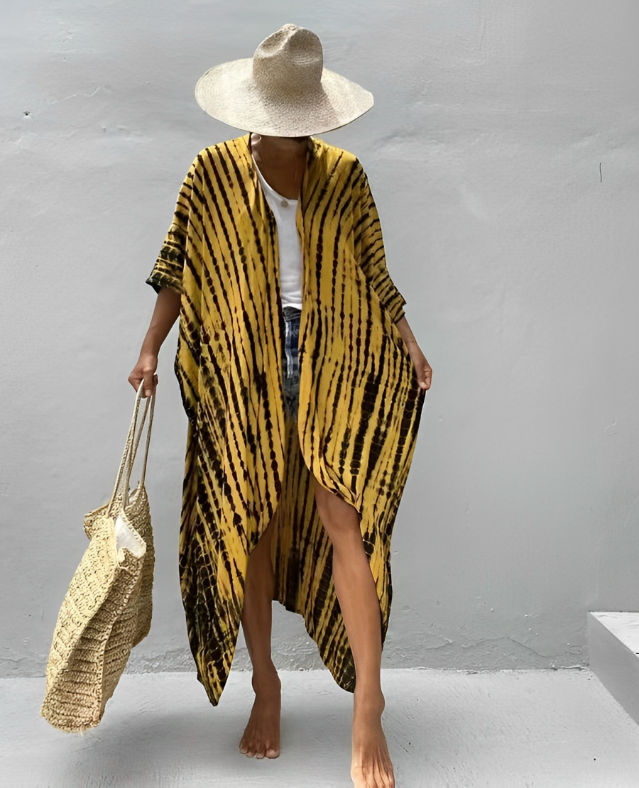 Air-Fitted Kimono With Female