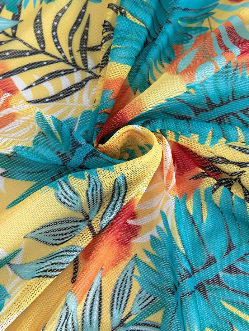 Cover-Up Set, High-Waisted, Printed, Set, Beachwear