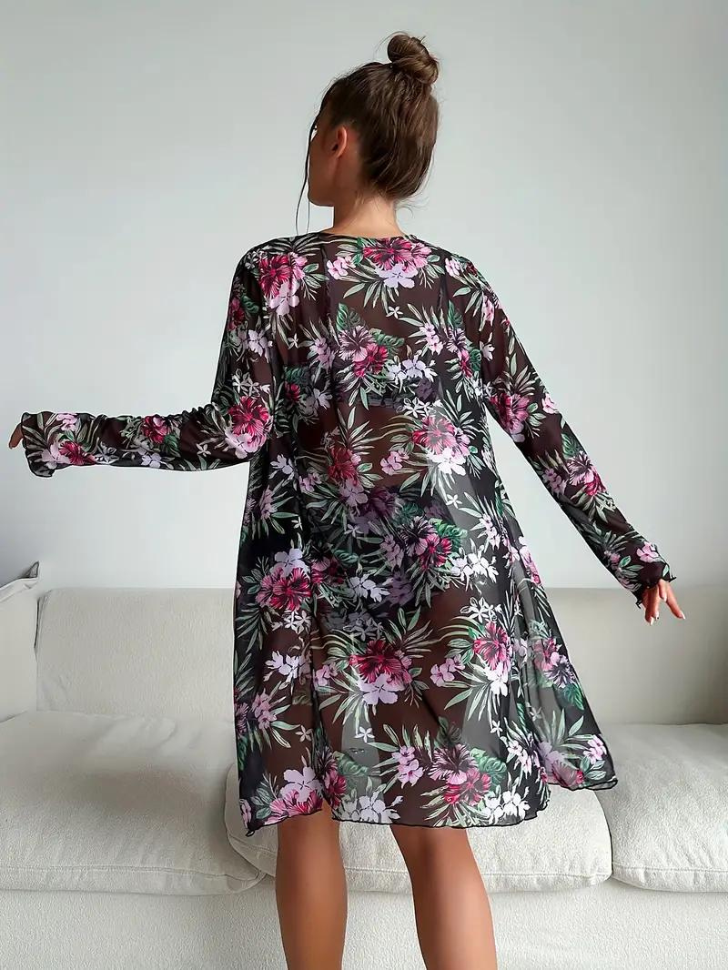 Cover-Up Set, High-Waisted, Printed, Set, Beachwear