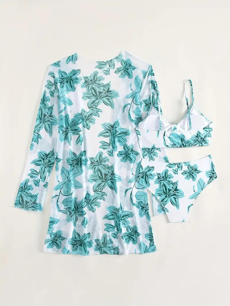 Cover-Up Set, High-Waisted, Printed, Set, Beachwear
