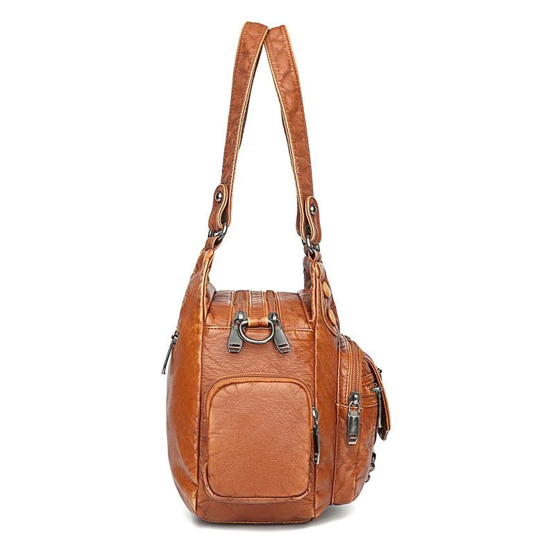 Aletta - Stylish shoulder bag made of soft vegan leather