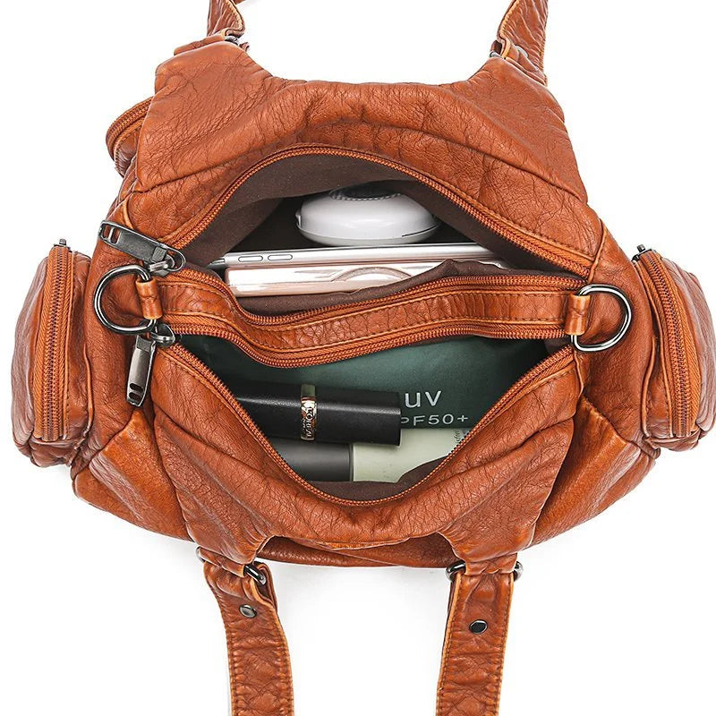 Aletta - Stylish shoulder bag made of soft vegan leather