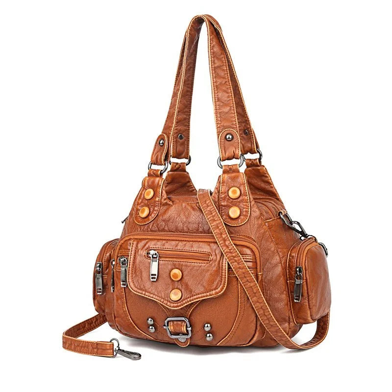 Aletta - Stylish shoulder bag made of soft vegan leather