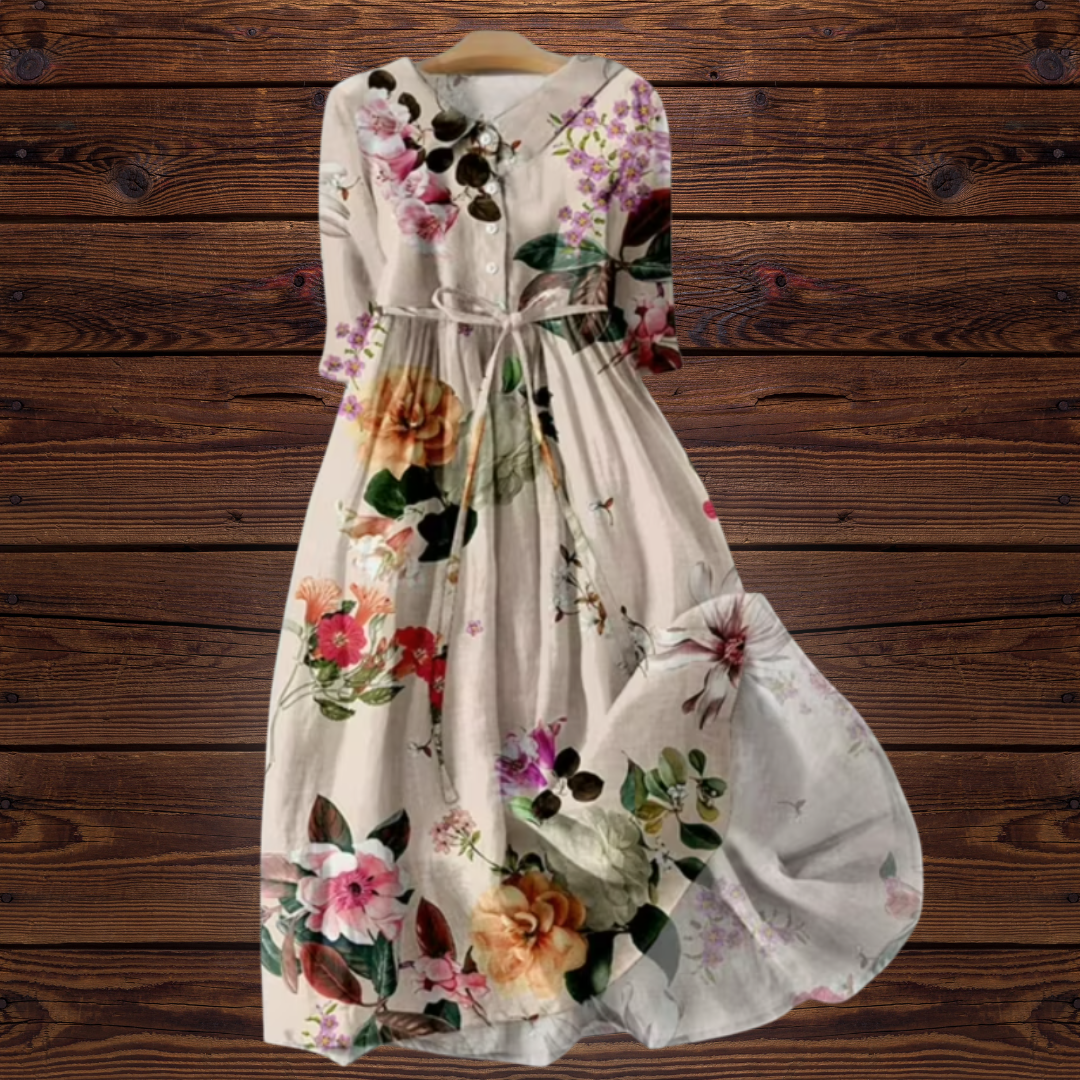 Sienna | Soft Casual Dress with Flower