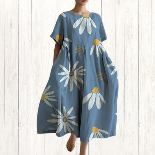 Harper - White Flower women's dress