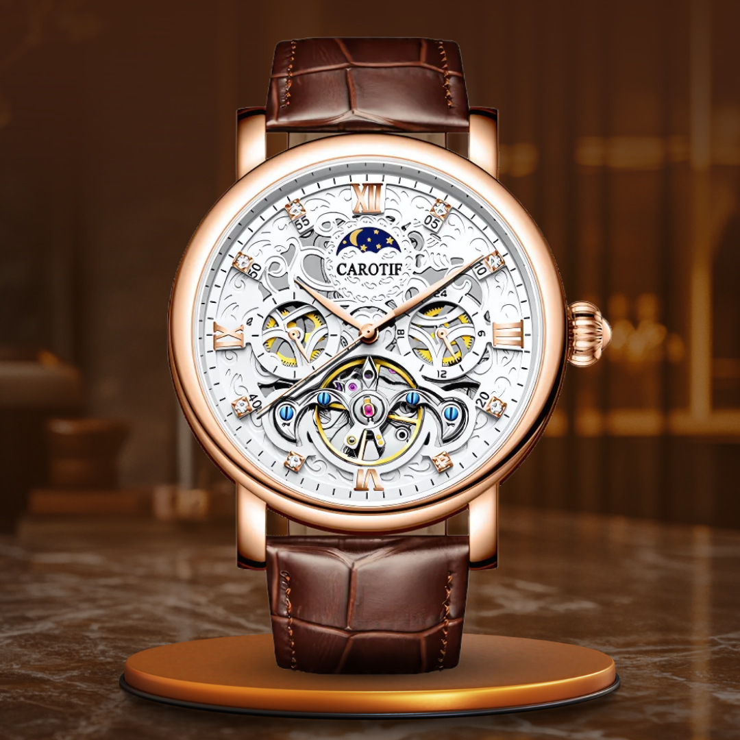 Business Leather Band Mechanical Automatic Watch