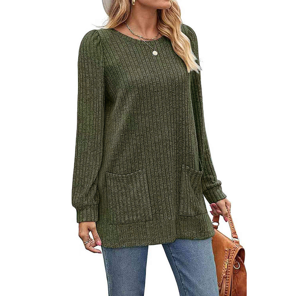 WW | Autumn and winter new half-length sweater dress woman