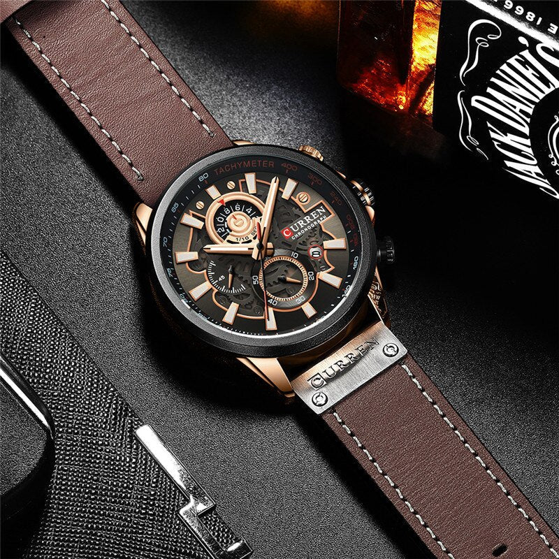 Multifunction Quartz Calendar Watch