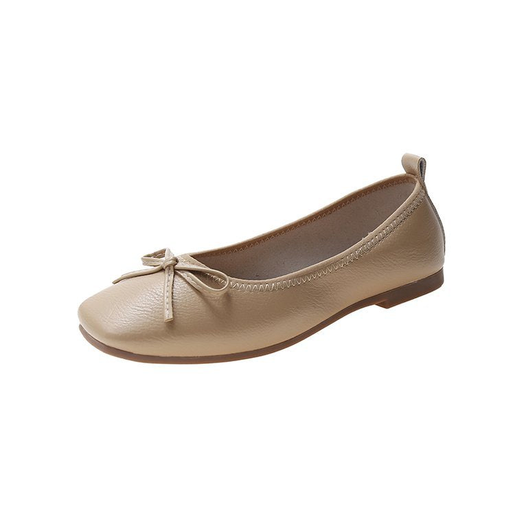Women's ballerinas with elegant bow detail and high-quality leather W&W