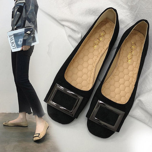 Women's ballerinas with elegant decoration and comfortable sole W&W