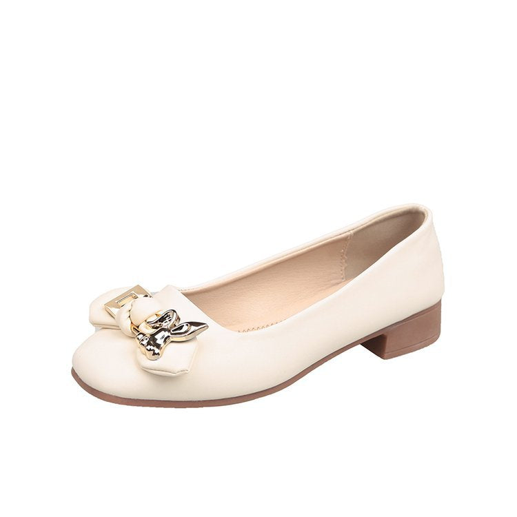 Women's ballerinas with decorative bow appliquŽ and comfortable insole W&W