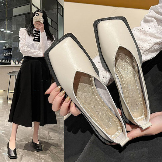 Women's comfortable ballerinas with modern pointed toe and non-slip sole W&W