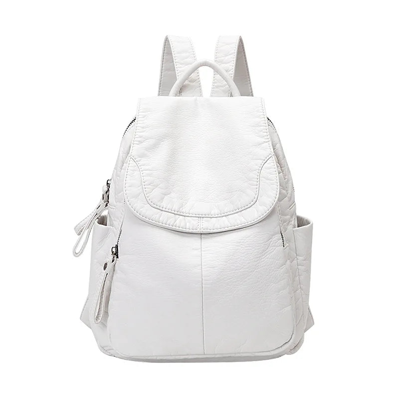 Vibe | Washed leather backpack