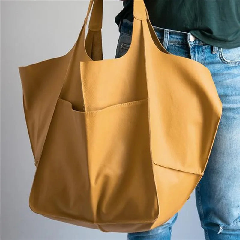 Xylia | New oversized handmade vegan leather handbag