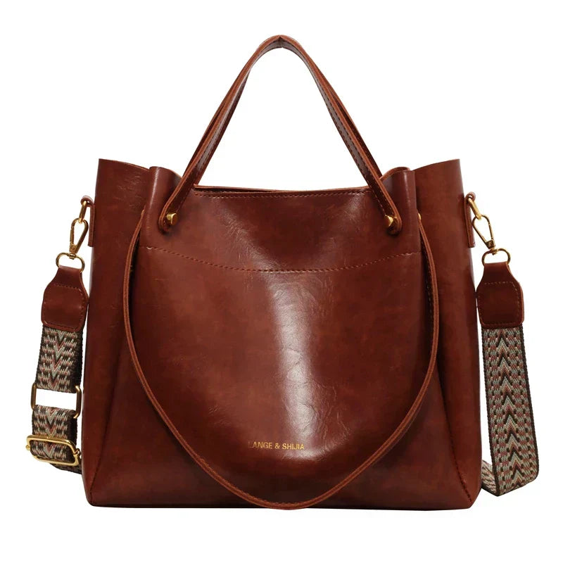 Daria | Elegant leather bag with two straps