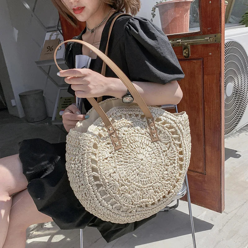 Zo‘ | Handmade elegant multifunctional straw handbag