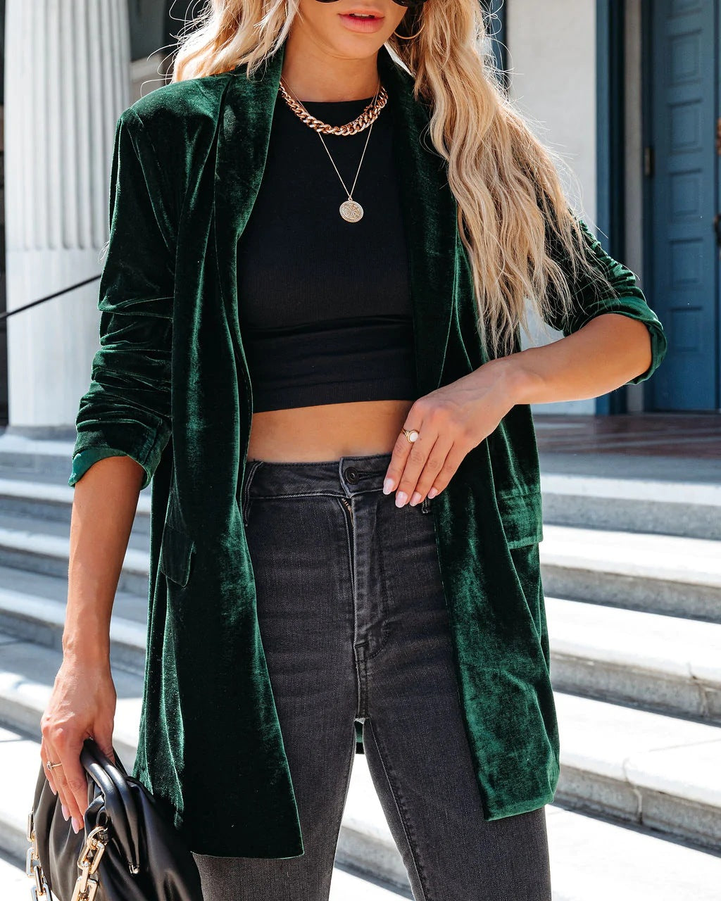 Uplifting My Way Velvet Kimono Jacket