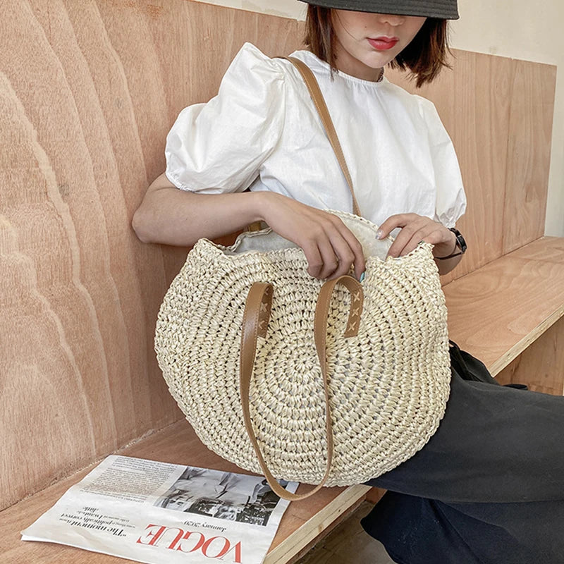 Zo‘ | Handmade elegant multifunctional straw handbag