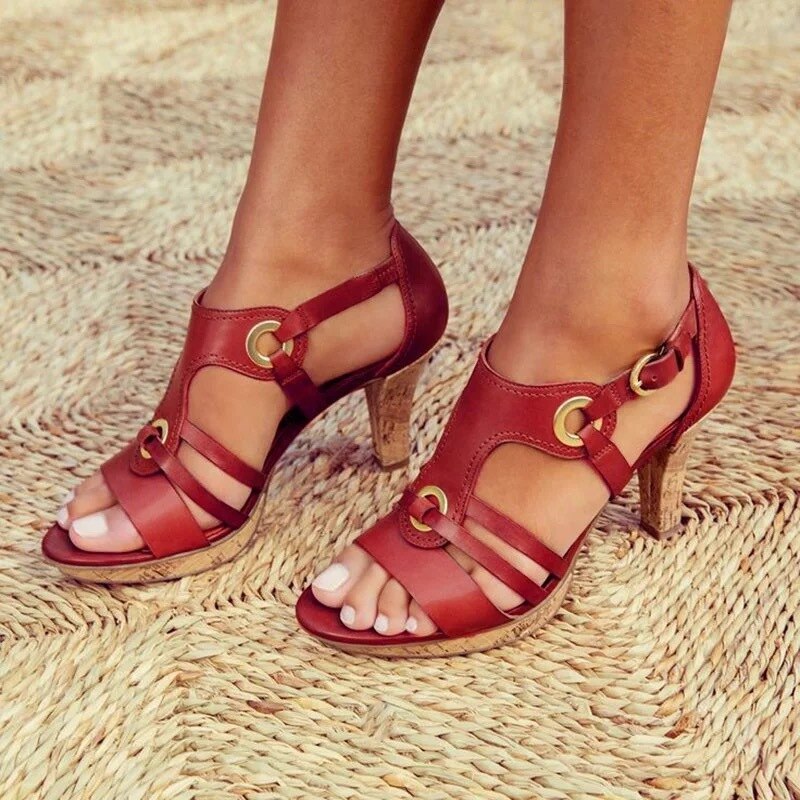 Karen™ | Comfortable sandals with heel