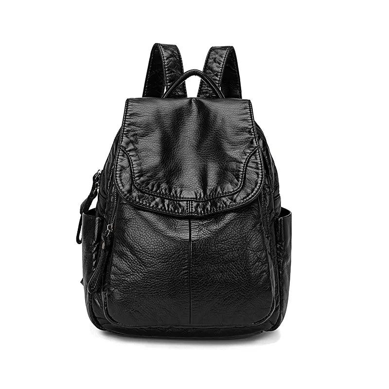 Vibe | Washed leather backpack