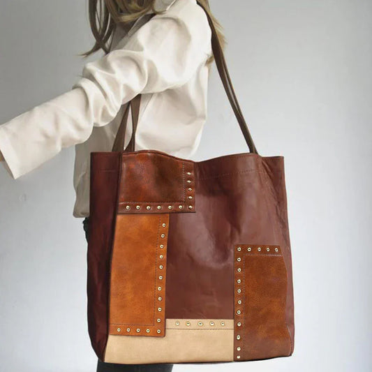 Dagny | Vintage patchwork leather bag