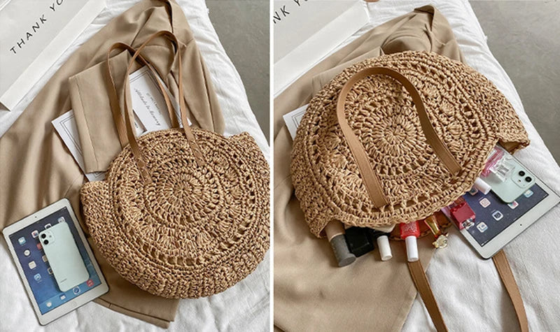 Zo‘ | Handmade elegant multifunctional straw handbag