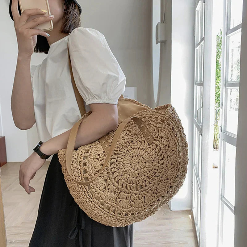 Zo‘ | Handmade elegant multifunctional straw handbag