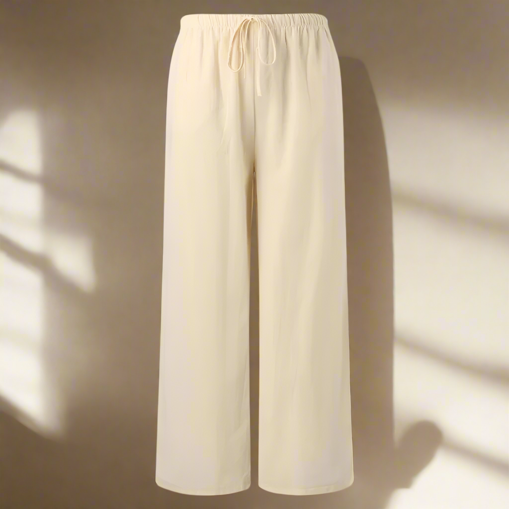 Pnina - Elegant cotton and linen trousers