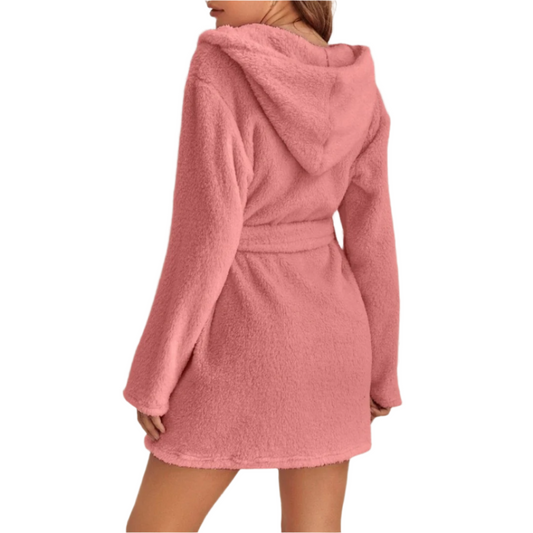 Short bathrobe for women in modern style