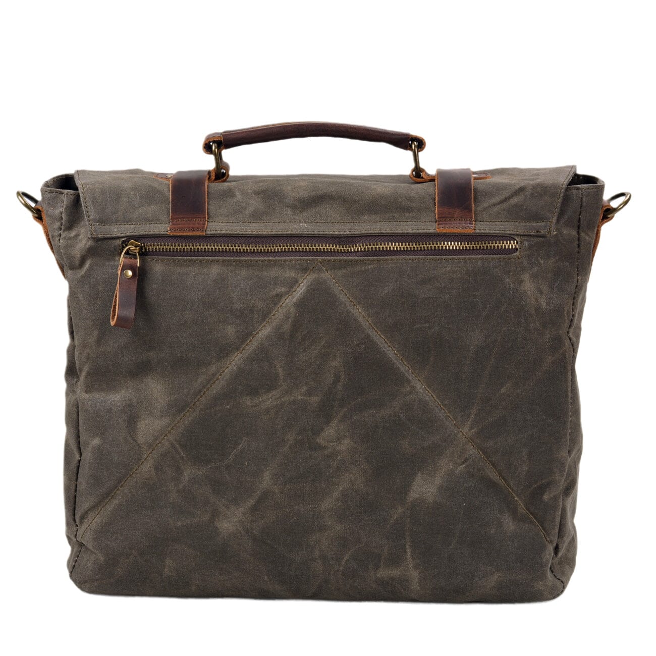 Canvas and Leather Messenger Bag | Broden