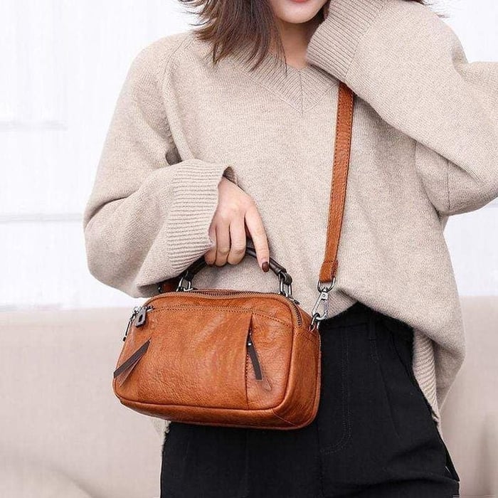 Tanja | Handmade bag made of soft leather with multiple compartments