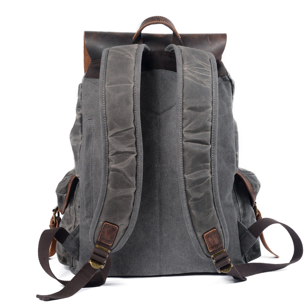 Canvas Leather Backpack