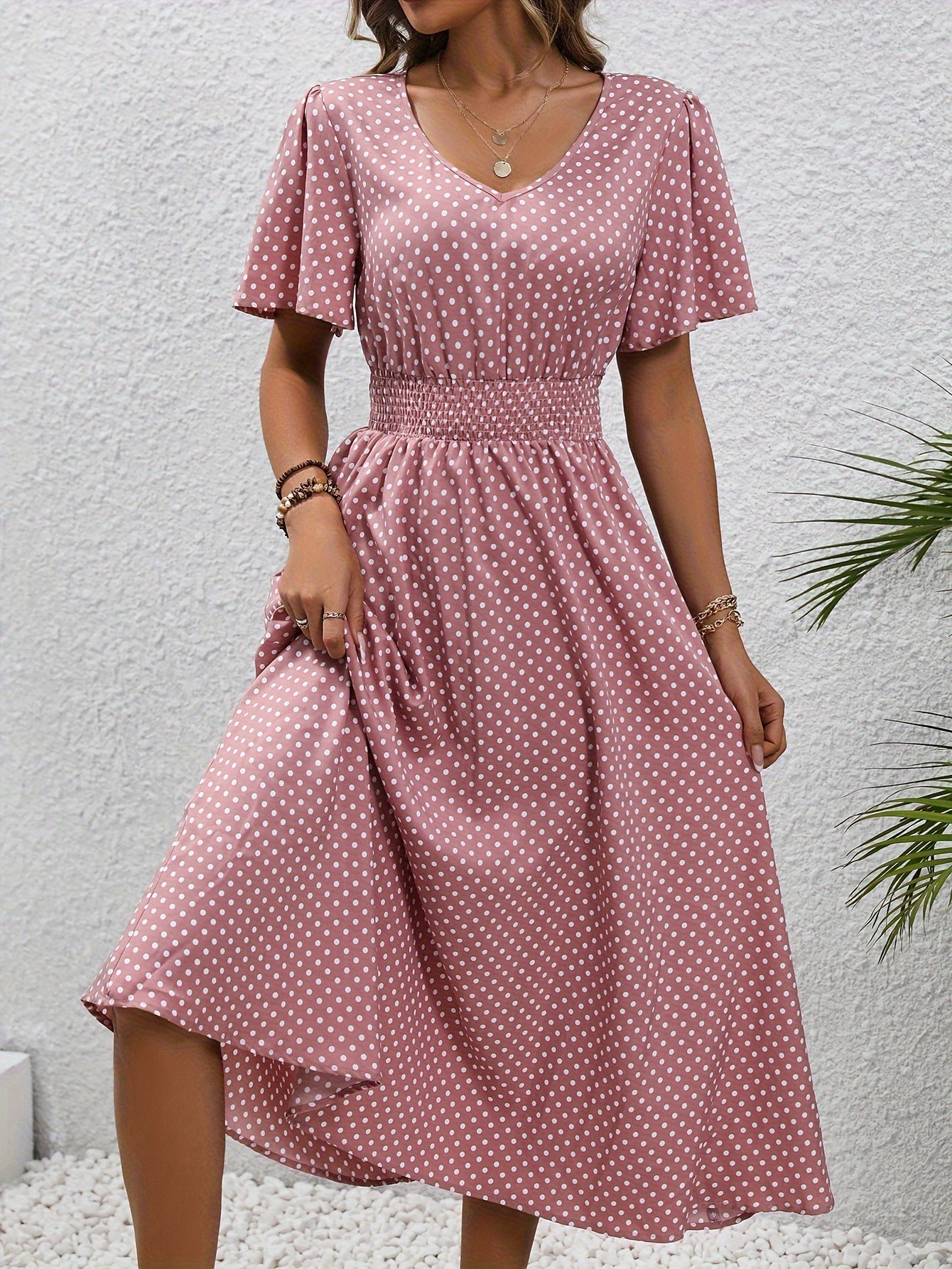 Jane - Midi Dress for Women (Polka Dot)