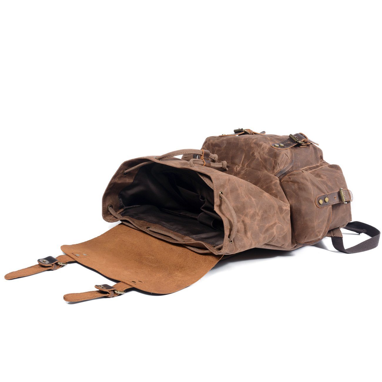 Canvas Leather Backpack