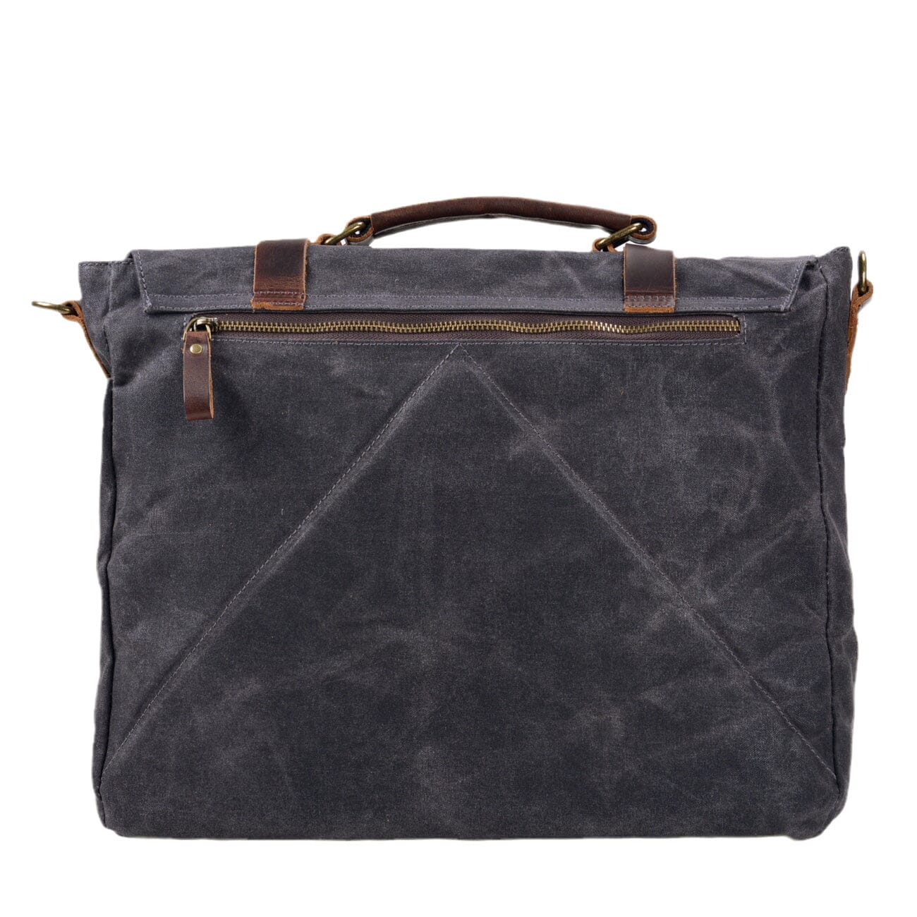 Canvas and Leather Messenger Bag | Broden