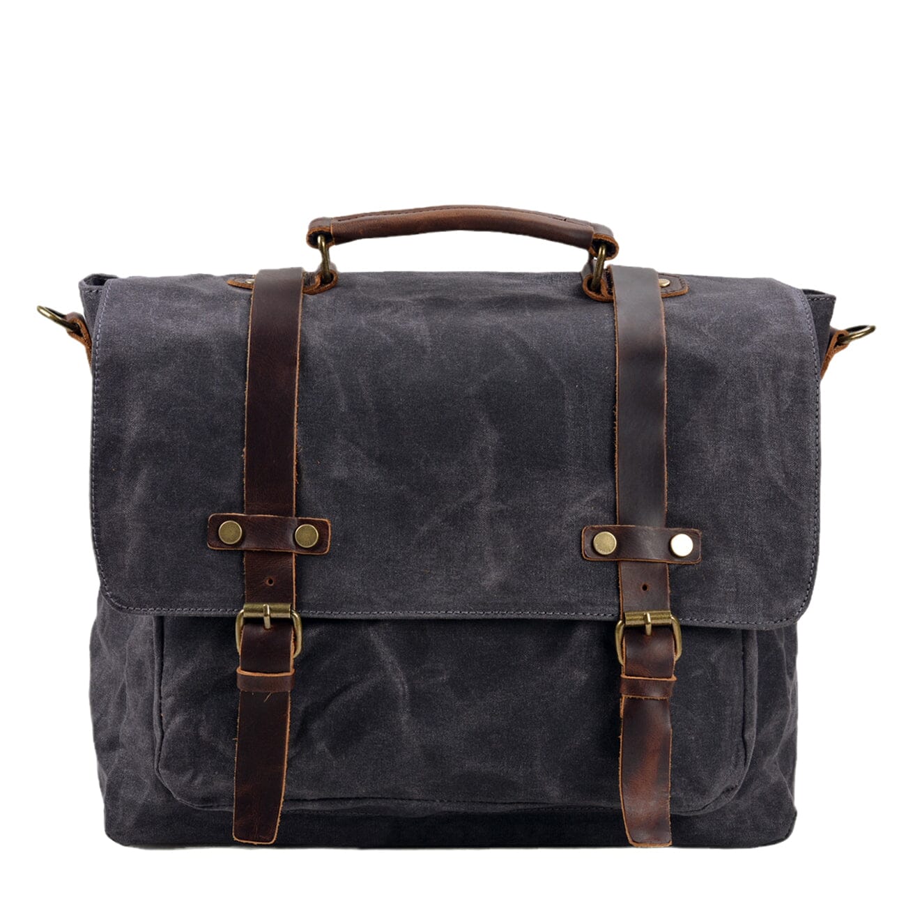 Canvas and Leather Messenger Bag | Broden