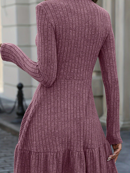 WW | Luxurious Sweater Dress with Elegant Trapeze Cut