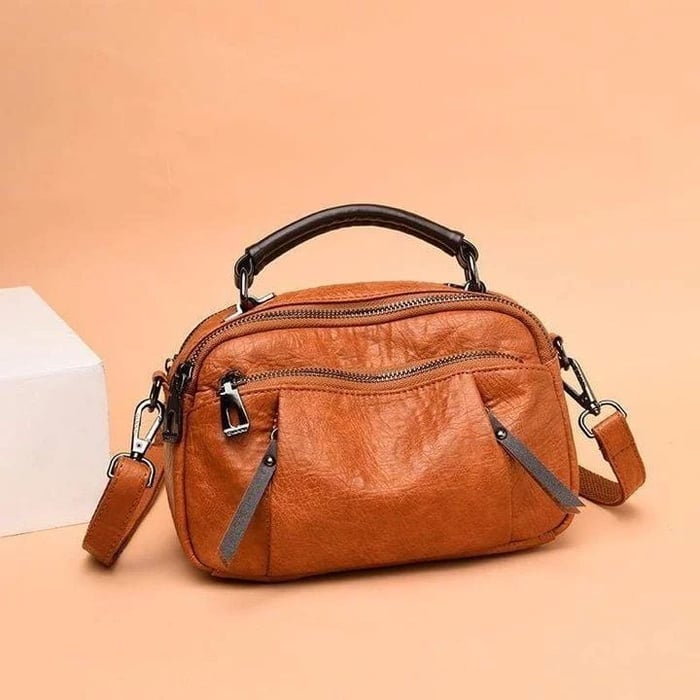 Tanja | Handmade bag made of soft leather with multiple compartments