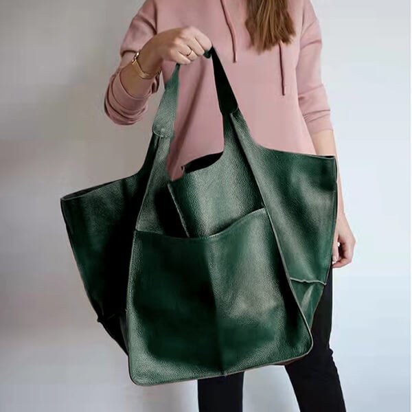 Xylia | New oversized handmade vegan leather handbag