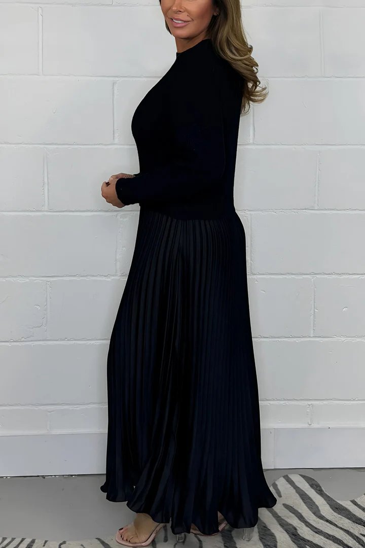 WW | Women's Long Sweater with Pleated Skirt Set