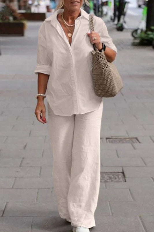 Emily | Relaxed Shirt & Trousers Two-Piece Set