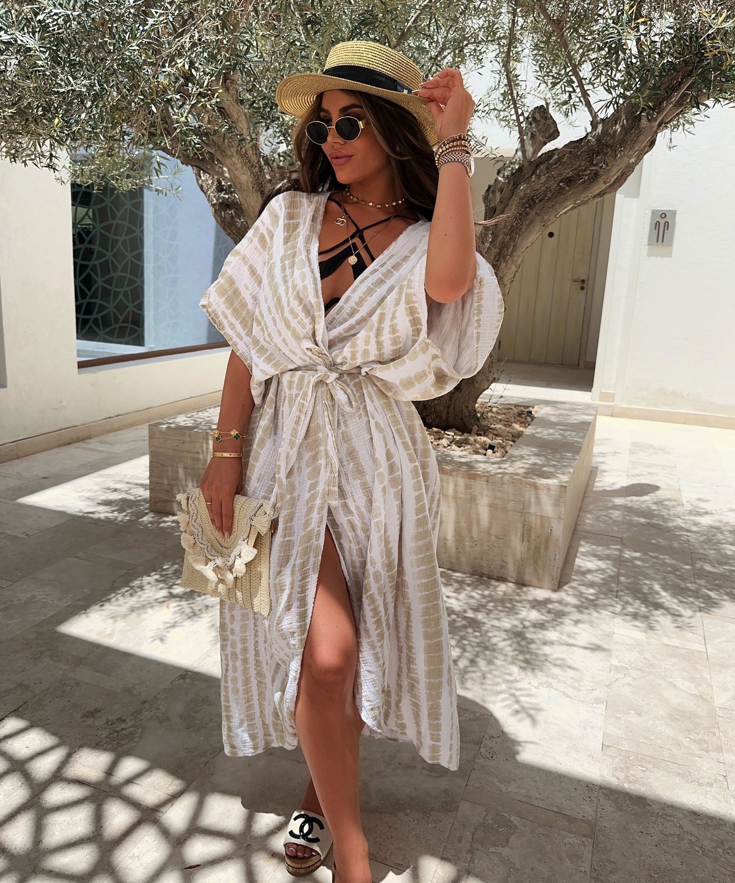 Kimono Bliss Snake Beige
