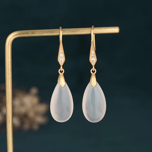 Moonstone earrings